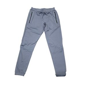 Ape Athletics Jogger Pants Mens Gray Zip Pockets Size M